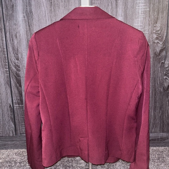 Burgundy One Button Blazer (Never Worn) - Picture 3 of 5